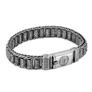 S925 Silver Prayer Wheel Feng Bracelet